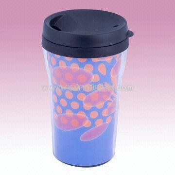 Double-Walled Plastic Advertising Mug