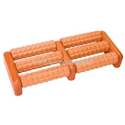Double foot maple wooden massager
