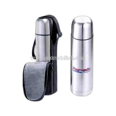 Double walled 18-8 stainless steel flask