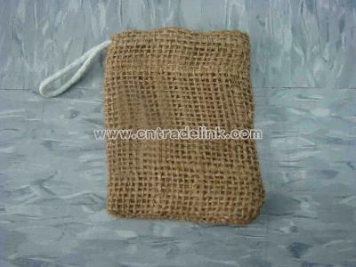 Drawstring Jute Pouch