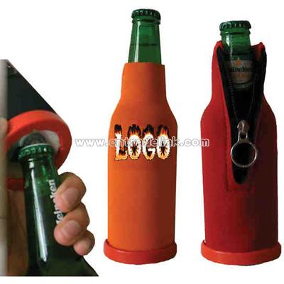 Drink Cooler Holder with Bottle Opener
