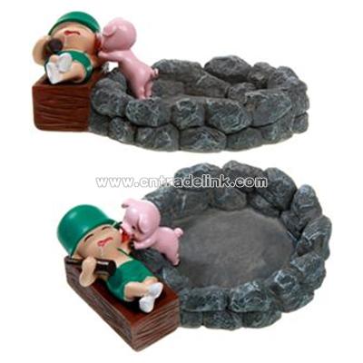 Drunkard & Pig Style Cigarette Cigar Ashtray