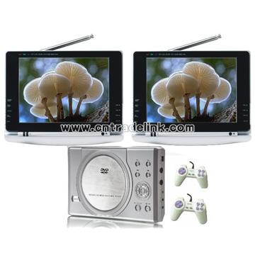 Dual 8 Inch LCD TV Car DVD with Game