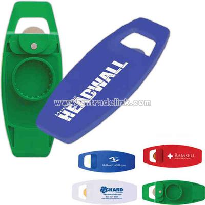 Dual action bottle opener handles both pops and twists