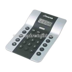 Dual power desk top calculator with jumbo display