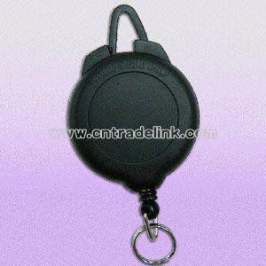 Durable Retractable Ski Pass Holder with Flexible Hook on Top