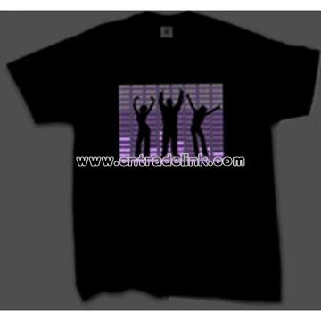 EL T-shirst/EL panel T-shirt,EL-sheet T-shirt