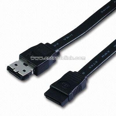 ESATA Cable with Solid Tinned Copper Cable
