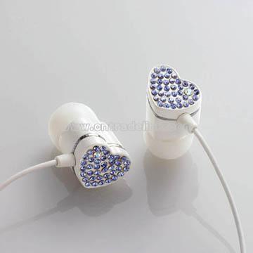 Earphone with Crystals