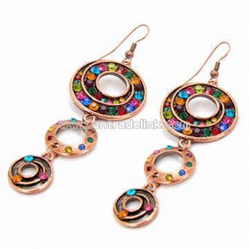 Earrings with Gold and Silver Plating