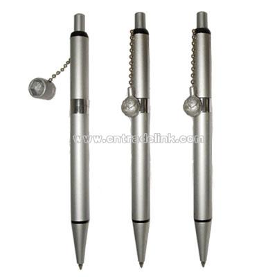 Earth Ball Pens with Satin Gray Finish