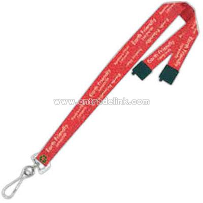 Earth friendly lanyard made of 100% bamboo