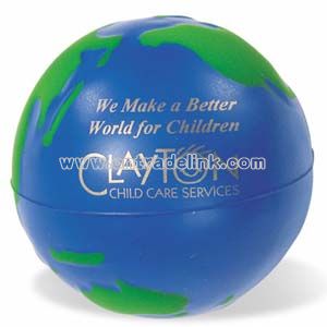 Earth-shaped / globe stress ball