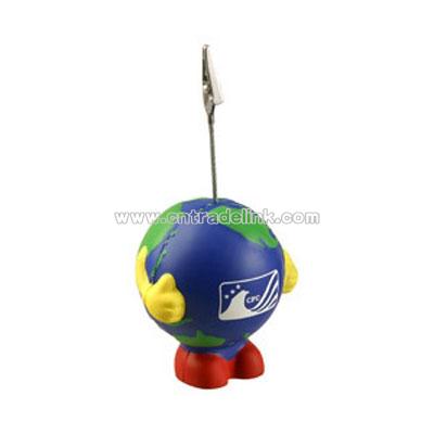 Earthball Man Memo Holder