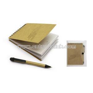 Eco booklet with ball pen