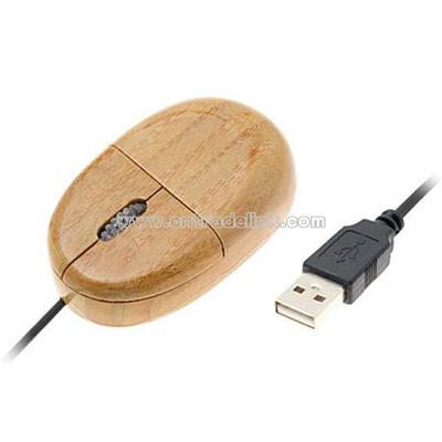 Eco-friendly Handmade Bamboo 3D USB Optical Computer Mouse
