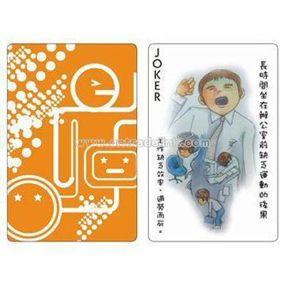 Educational Playing Cards -Orange