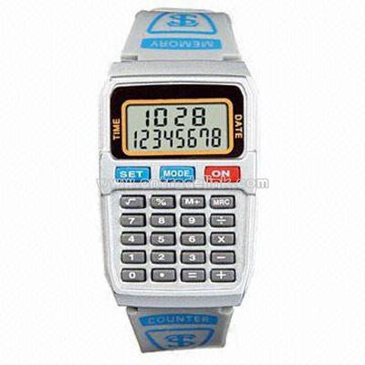 Eight Digits Calculator Watch