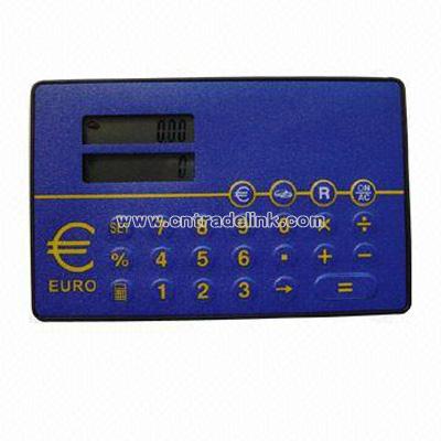 Eight Digits Card Size Two Line Display Euro Converter