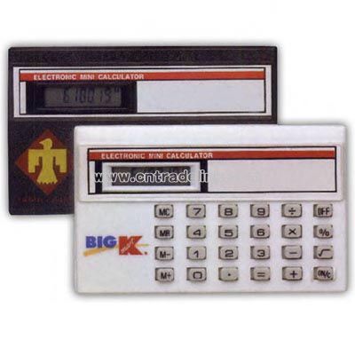 Electronic mini pocket calculator