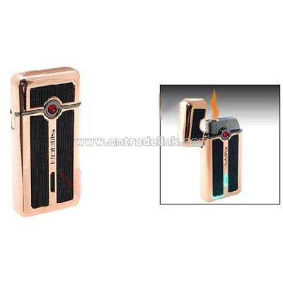 Elegant High Quality Rectangle Refillable Cigarette Lighter Rose Golden