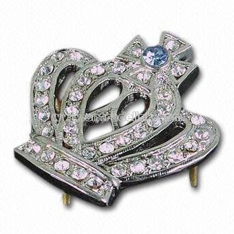 Emblem/Button Badge with Shining Silver Color Plating