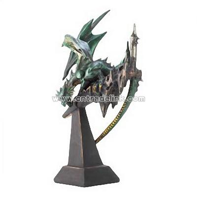 Emerald Dragon Statue