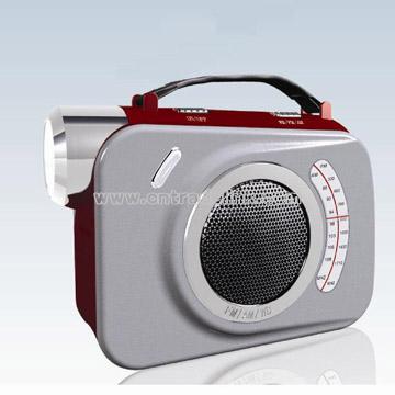 Energy-Saving Wind Up LED Torch Flashlight Lantern Radio Outdoor Lighting