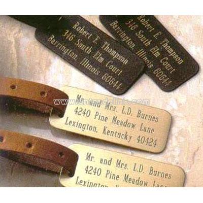 Engraved Metal Luggage Tags