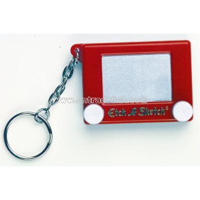 Etch a Sketch Game Keychain & Keyring