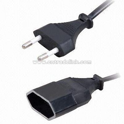 Europe 2-pin Extension Cord