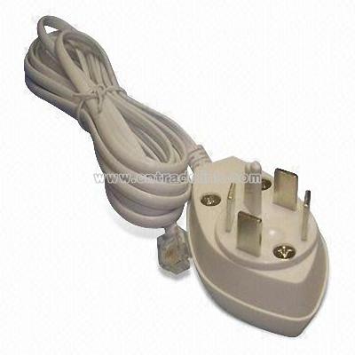 European Telephone Cord Cable Connector in Various Lengths
