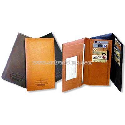European style naked leather secretary wallet