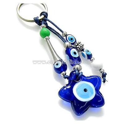 Evil Eye Protection Star Keychain And Blessing