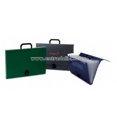 Expanding file features dividers with tab card slot