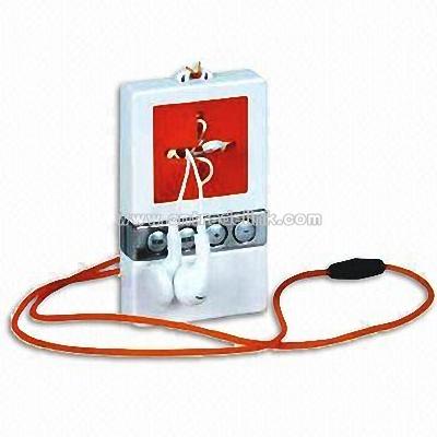 FM Radio with Volume Tunning and Stereo Earphone