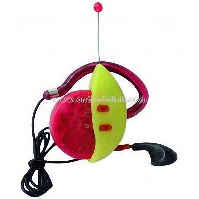 FM scan Ear-Clip Radio