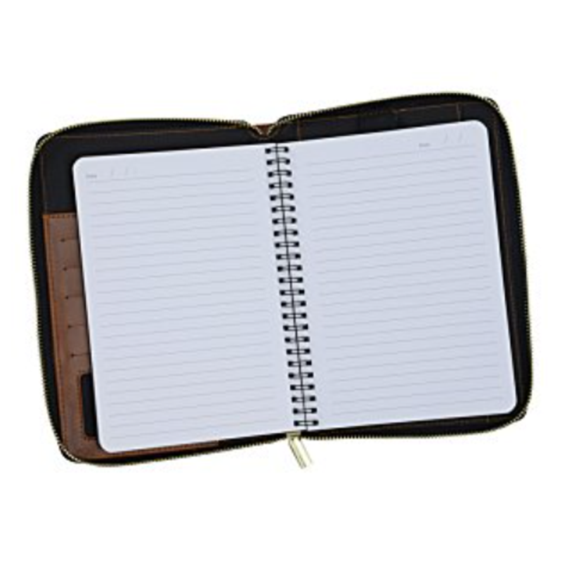 Fabrizio RFID Zip Portfolio Notebook