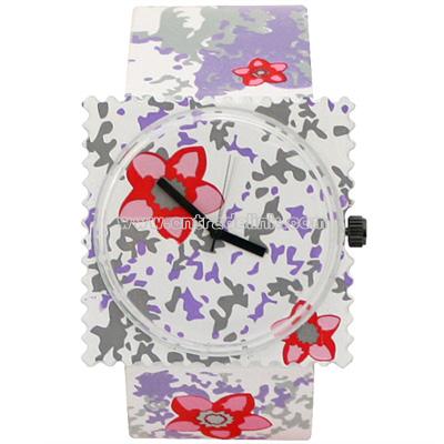 Falling Flower Stamp Watch