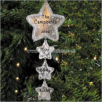 Family Star Dangle Ornament