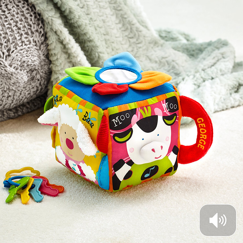 Farmyard Friends Personalized Musical Cube