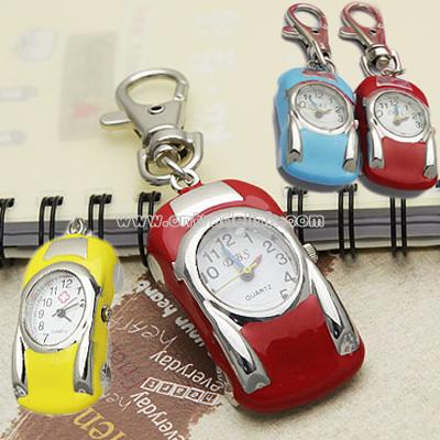 Fashion Jewelry Key Chain Roadster Quartz Clock Watch