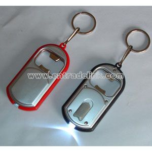 Fashion Led Key Chain Light With Bottle Opener