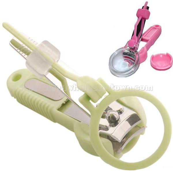 Fashion Led Lighted Nail Clipper With Magnifier