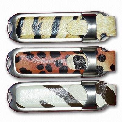 Fashionable Leather USB Flash Memory Drives