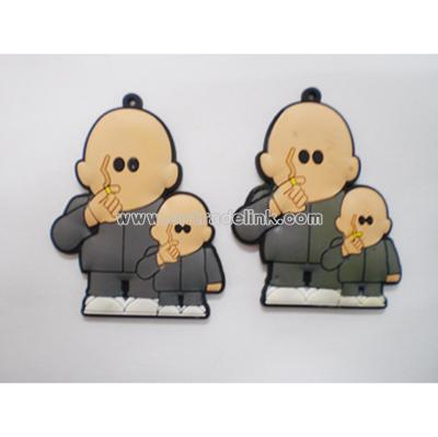 Father & Son Rubber Key Ring