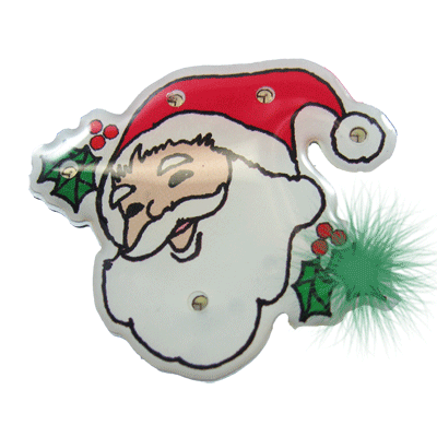 Father Christmas Flashing Badge