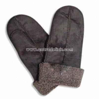 Faux Suede Mitten