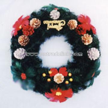 Feather Decorative Wreath