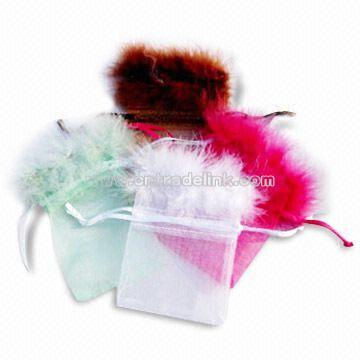 Feather Organza Bags